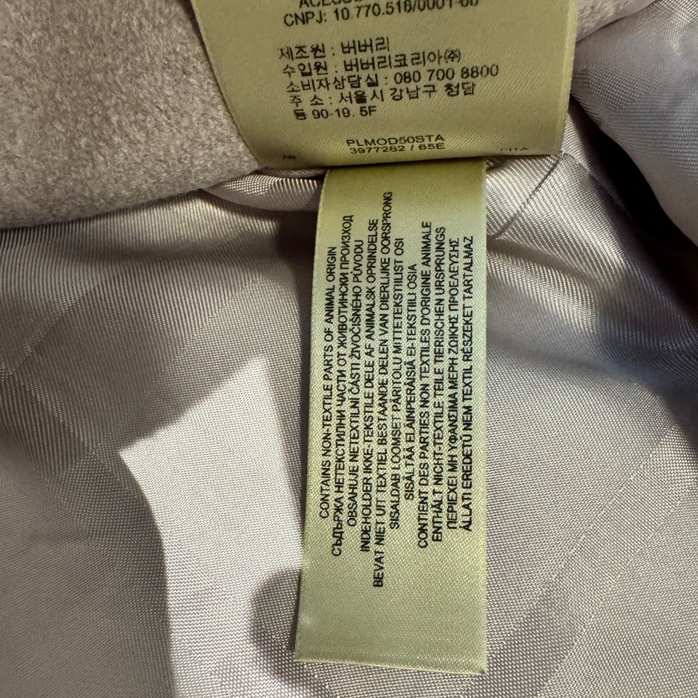 Burberry Wool Wrap Coat in Pale Orchid - Picture 16 of 16